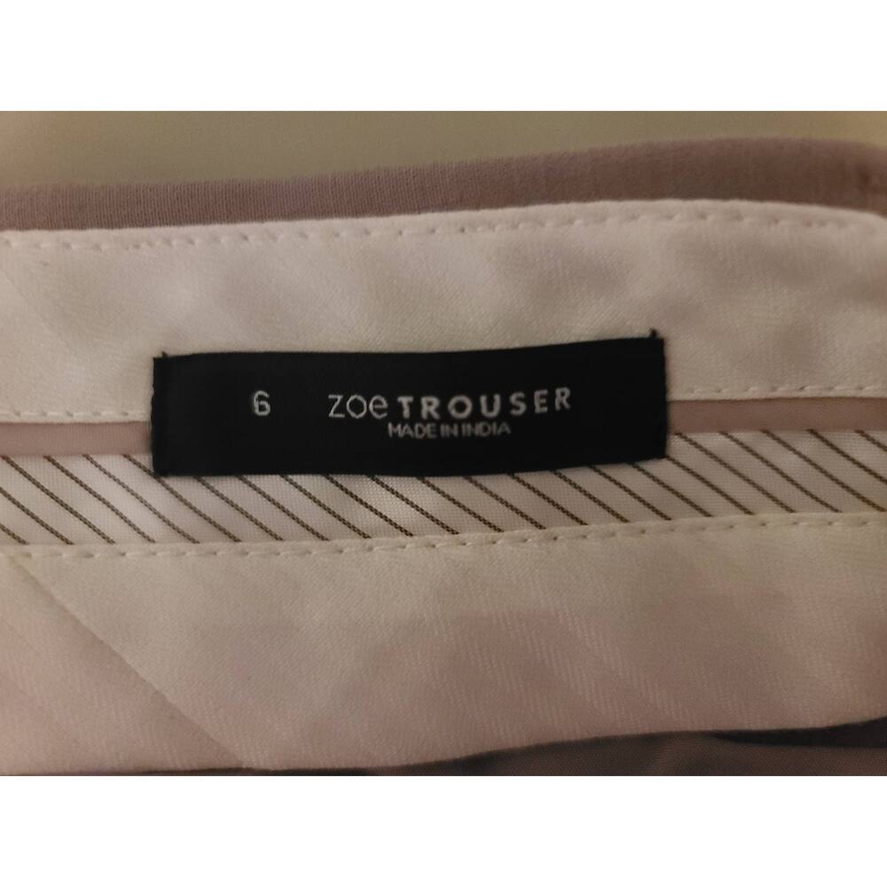Ann Taylor Loft Zoe trouser dress pants - taupe tan khaki - 6 - Picture 4 of 5